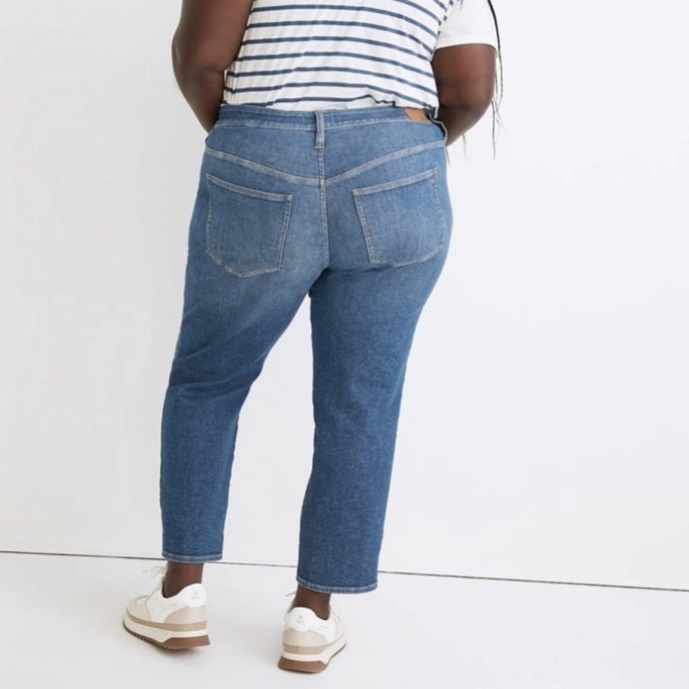 Madewell The Plus Mid-Rise Perfect Vintage Jean 28W in Light Wash Distressed NWT - Picture 3 of 16